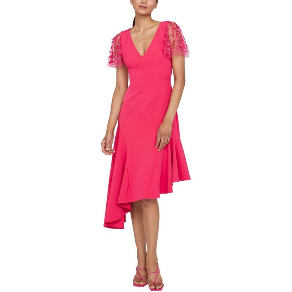Theia Womens  Jazlyn Asymmetric Dress
